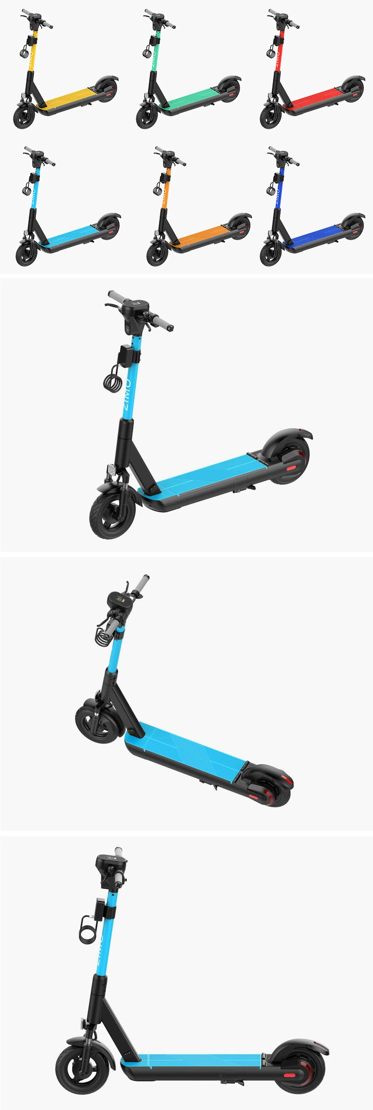 2023 Popular GPS APP Brake Lock Changeable Battery Kick E Scooter Shared